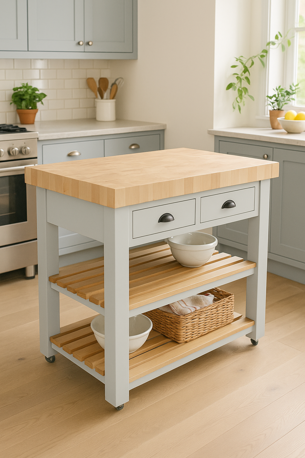 Butchers Block Island square 120cm x 60cm - End Grain Beech