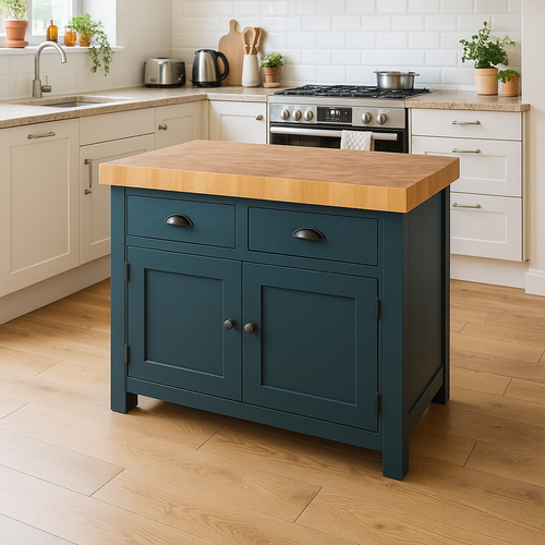 Butchers Block Island square 120cm x 60cm - With Doors