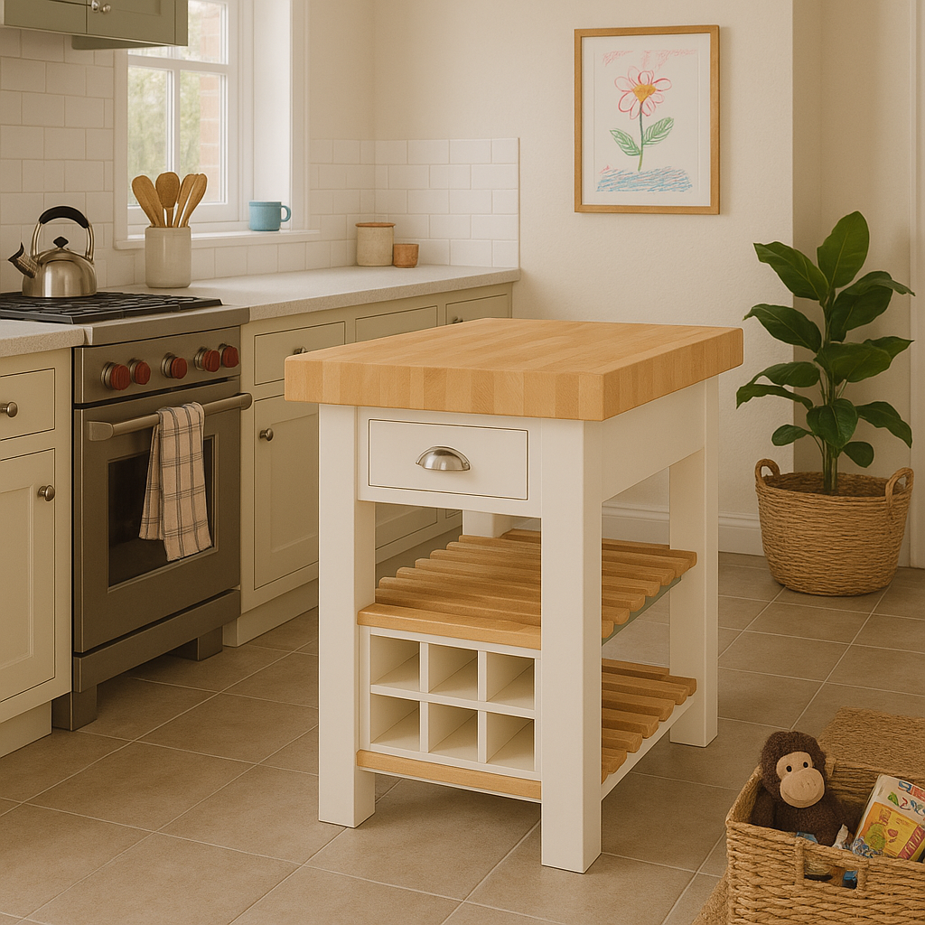 Butchers Block Island square 60cm x 60cm - End Grain Beech