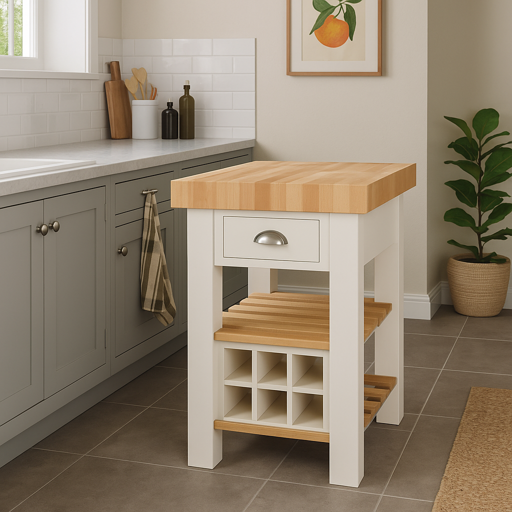 Butchers Block Island square 60cm x 60cm - End Grain Beech