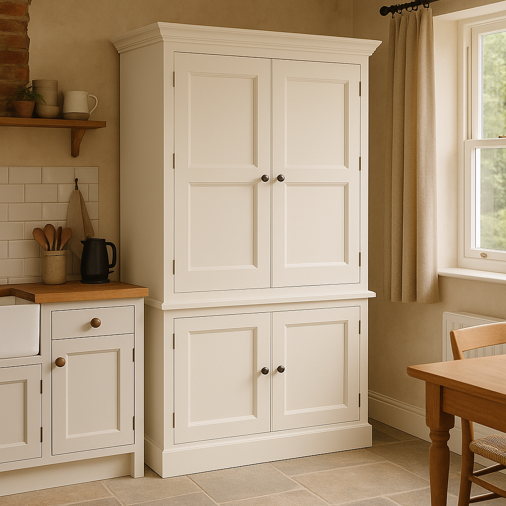 Salisbury Kitchen larder pantry provisions Cupboard 2 Beaded Multi Upper Door and 2 Lower Doors