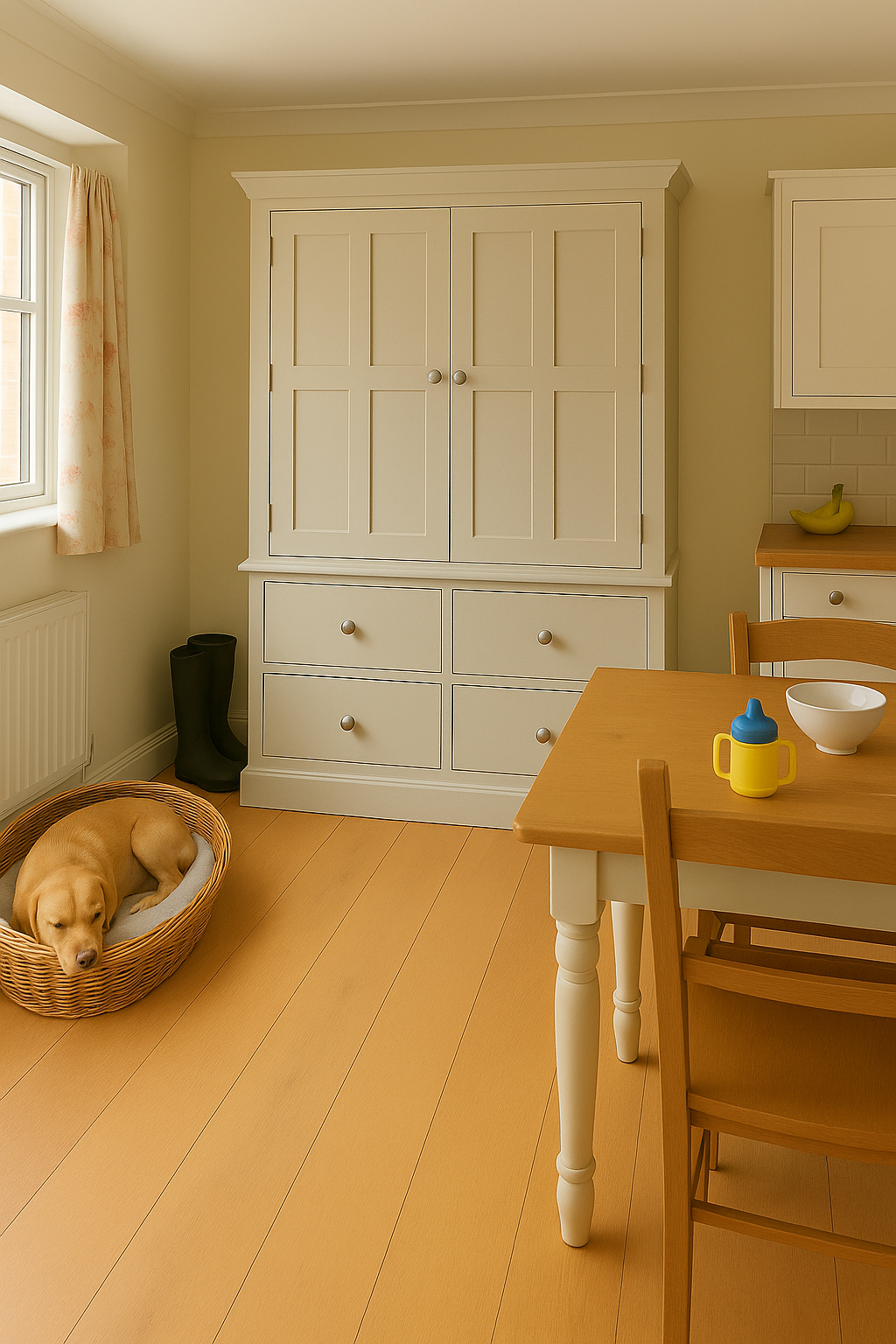 Westminster Kitchen larder pantry provisions Cupboard 2 Upper Door and 4 Lower Drawers