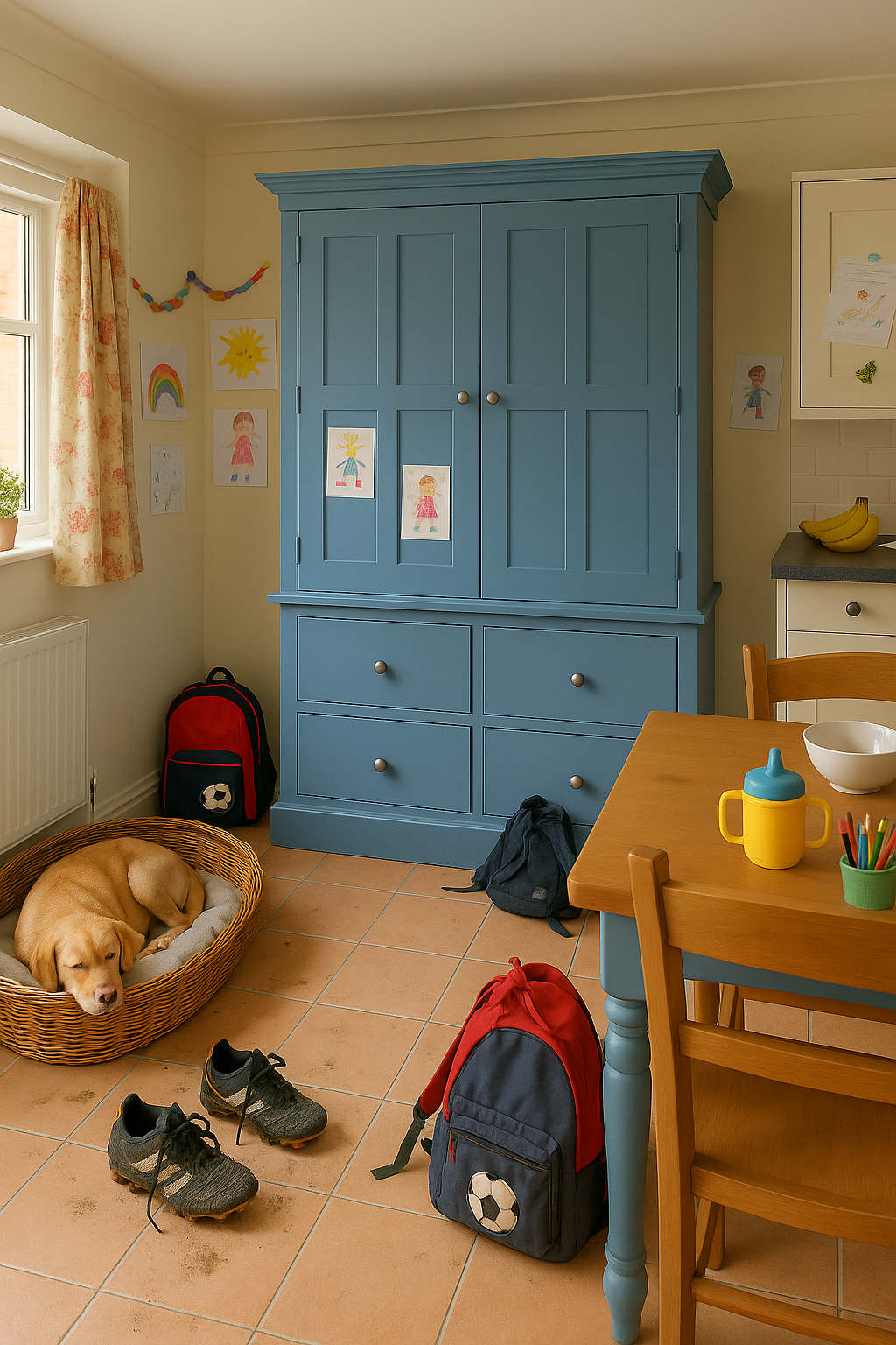 Westminster Kitchen larder pantry provisions Cupboard 2 Upper Door and 4 Lower Drawers