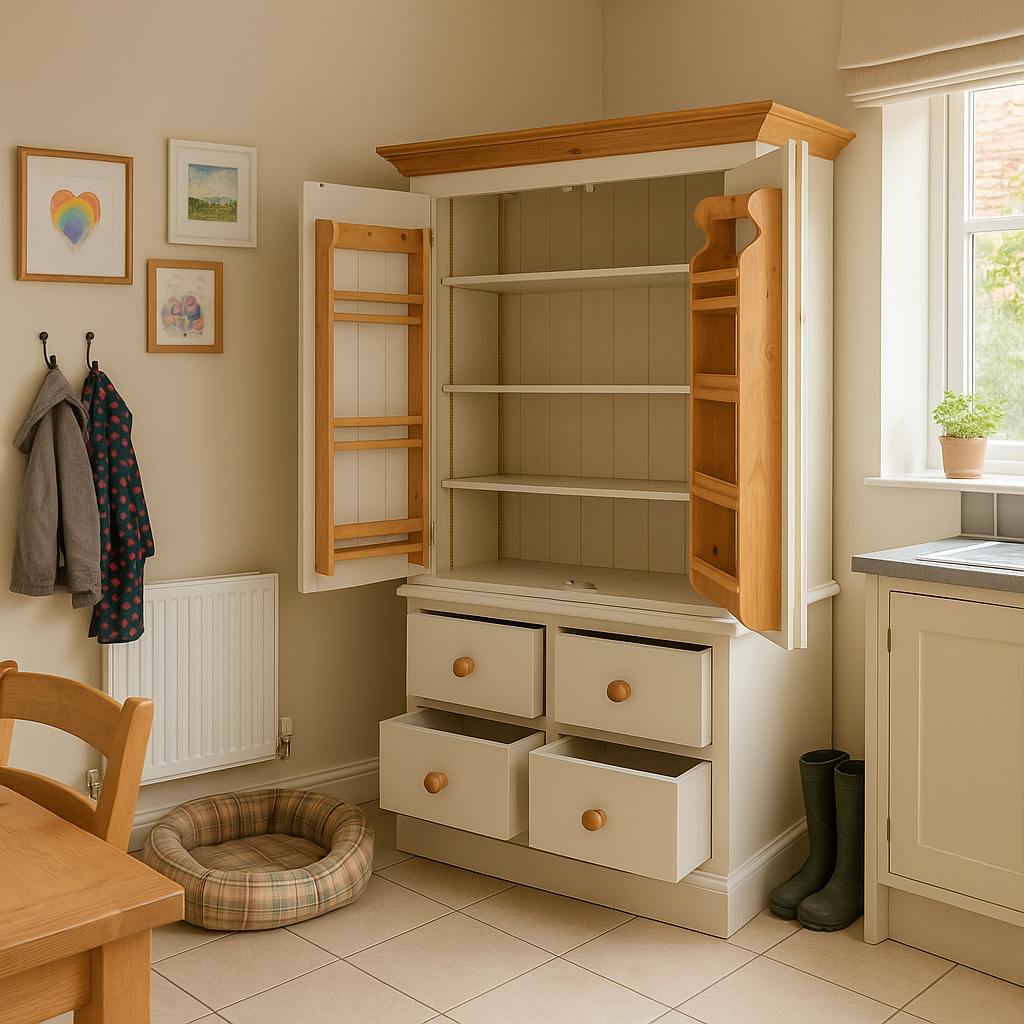 Westminster Kitchen larder pantry provisions Cupboard 2 Upper Door and 4 Lower Drawers