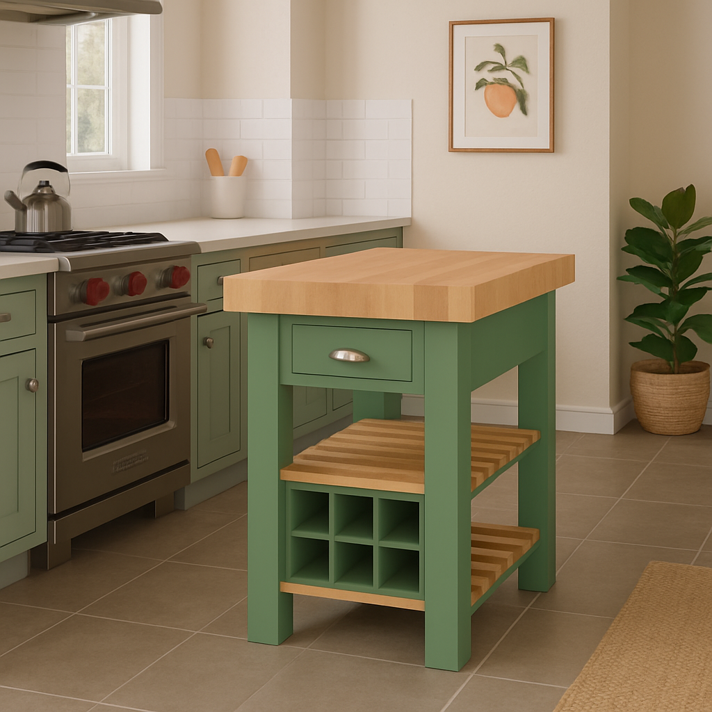 Butchers Block Island square 60cm x 60cm - End Grain Beech